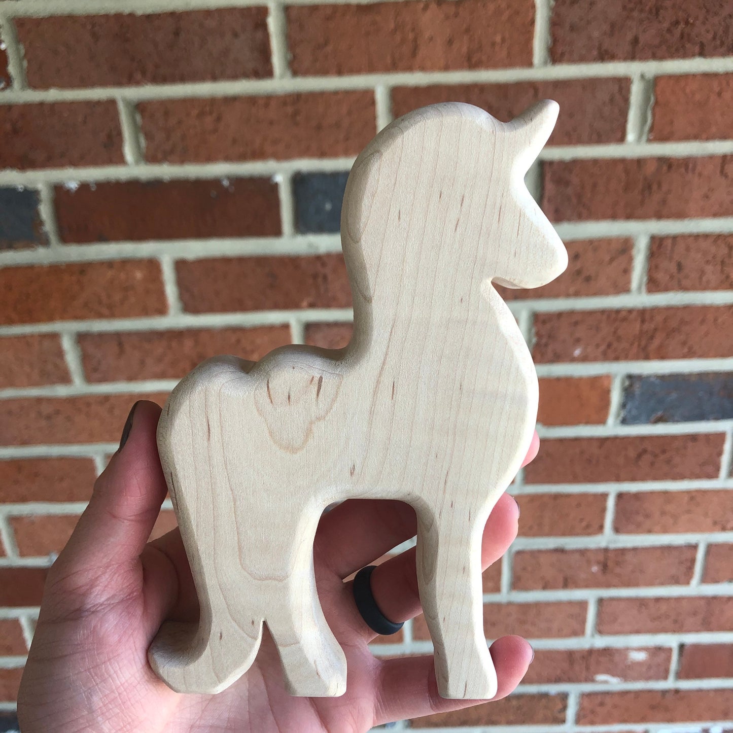 Wood Crafts Blank Wood Unicorn Pendant Diy Painting - Temu